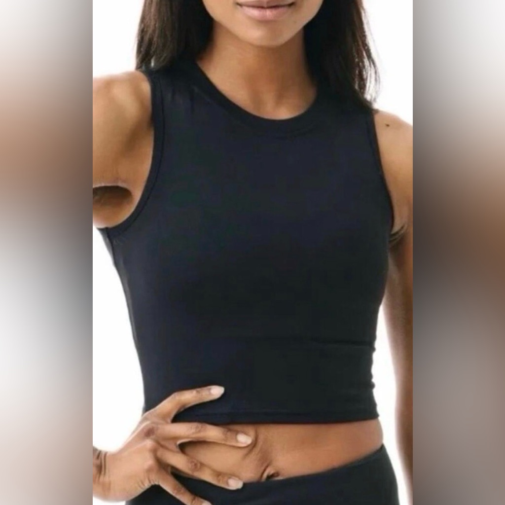 Zyia Stronger High Neck Tank Top Racerback Black Xs